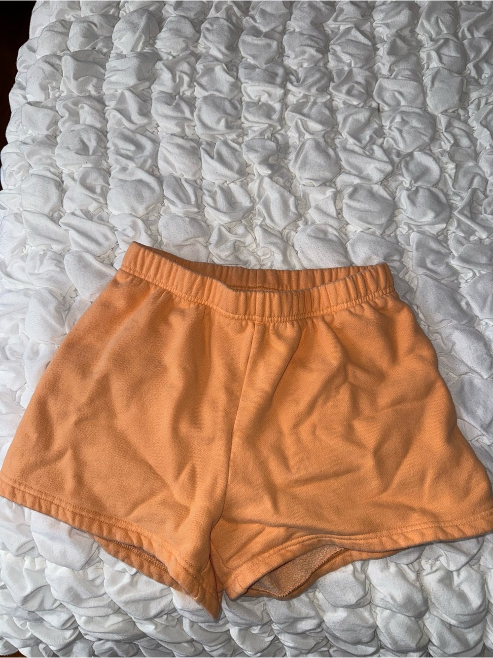 Aritzia Peach-Orange Athletic Lounge Shorts